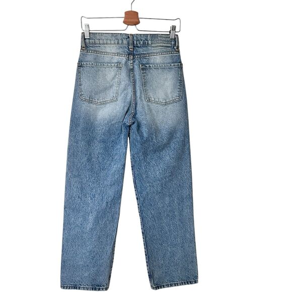 Revice Denim Jeans 90’s Baby Crossover Waist Women's 27 Medium Wash Distressed - Picture 2 of 9